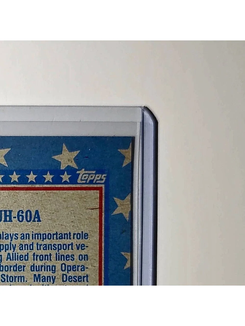 UH-60A Black Hawk 1991 Topps Desert Storm #130 Card